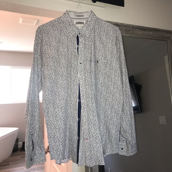 Men’s express button-up collared shirt - Picture 1 of 2